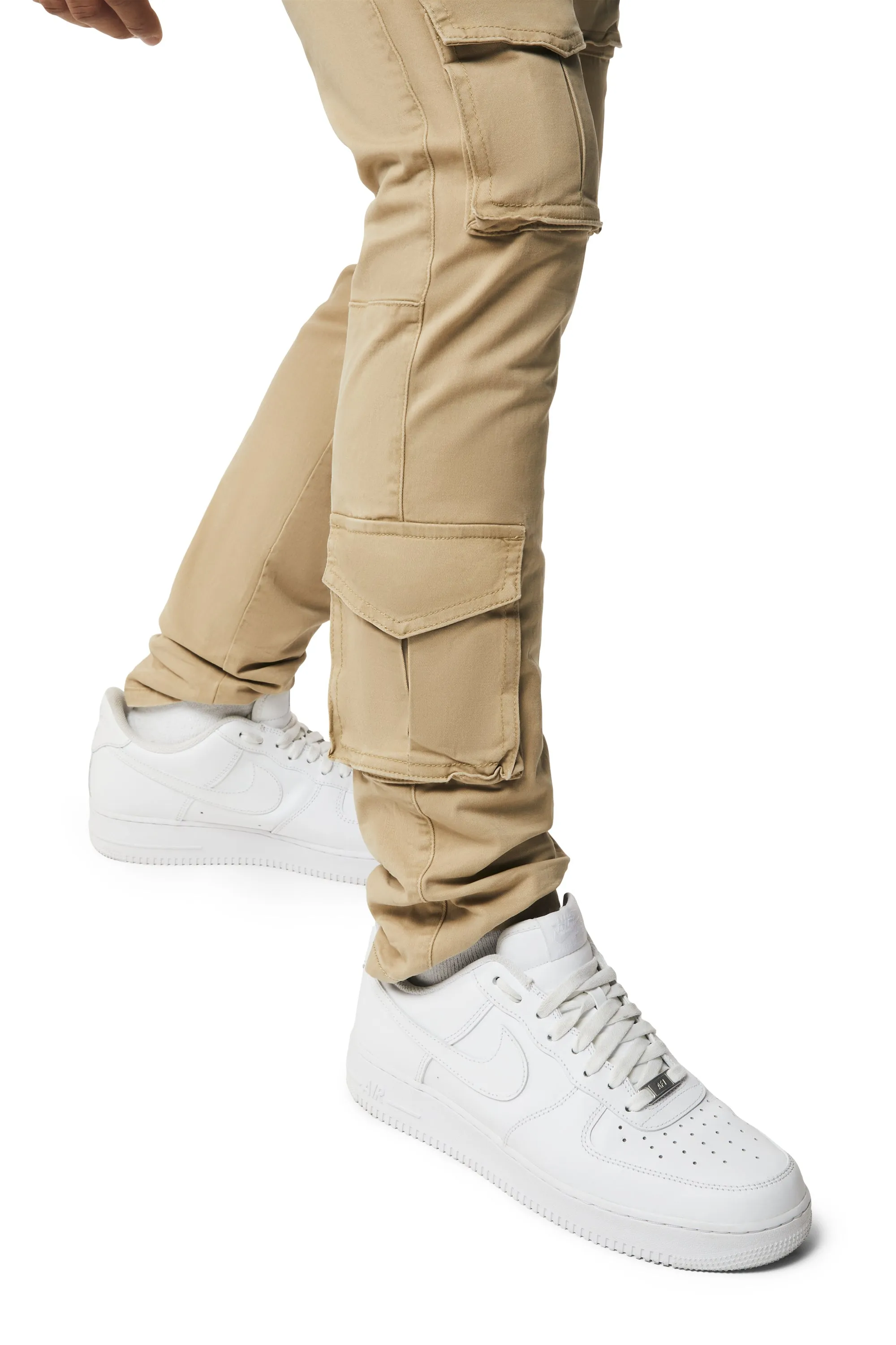 10 Pocket Slim Twill Pants - Khaki