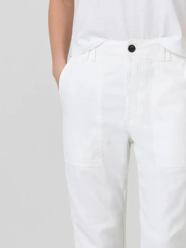 Agni Utility Trouser in Soft White