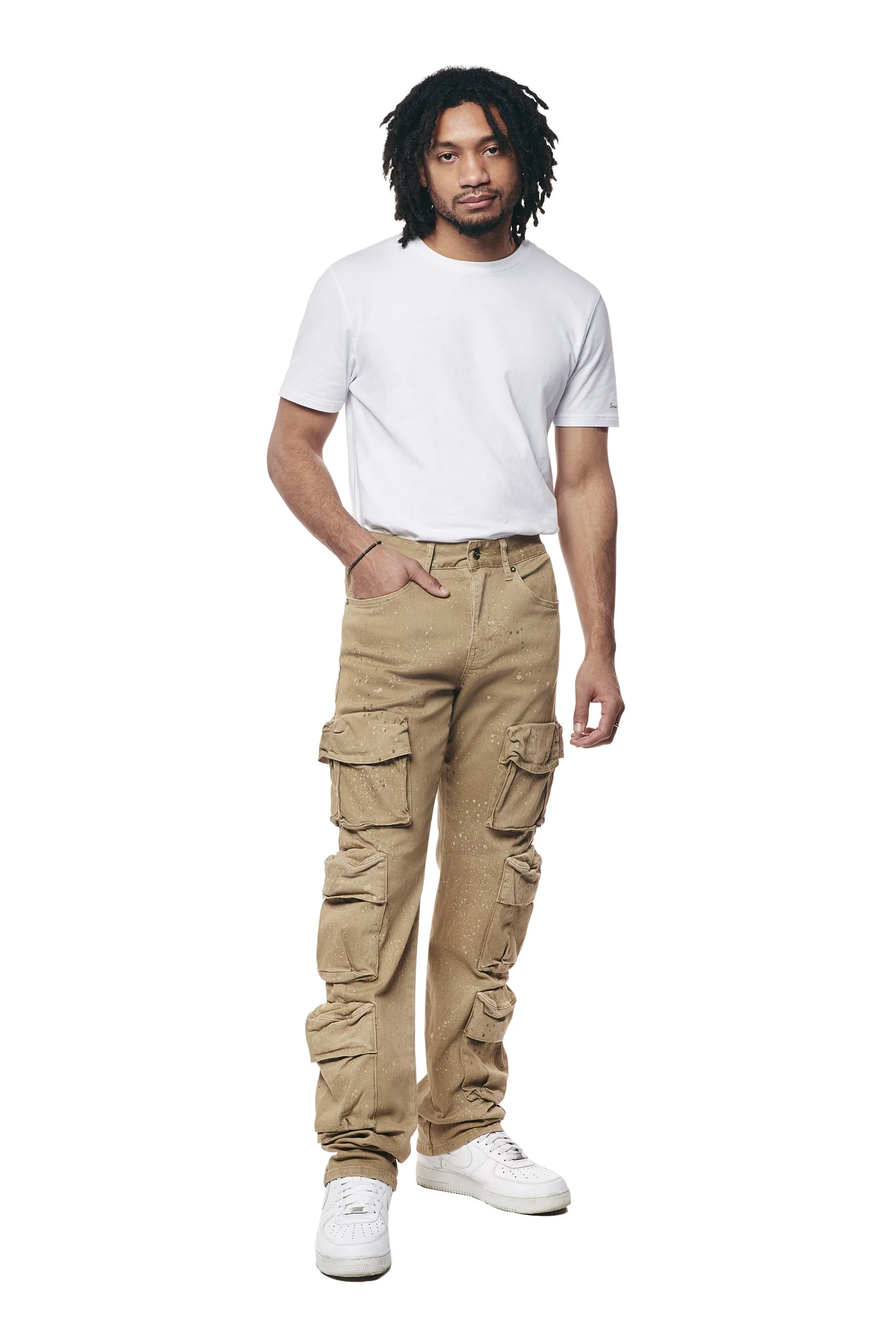 Airbrushed & Heavy Splattered Twill Pants - Cortado