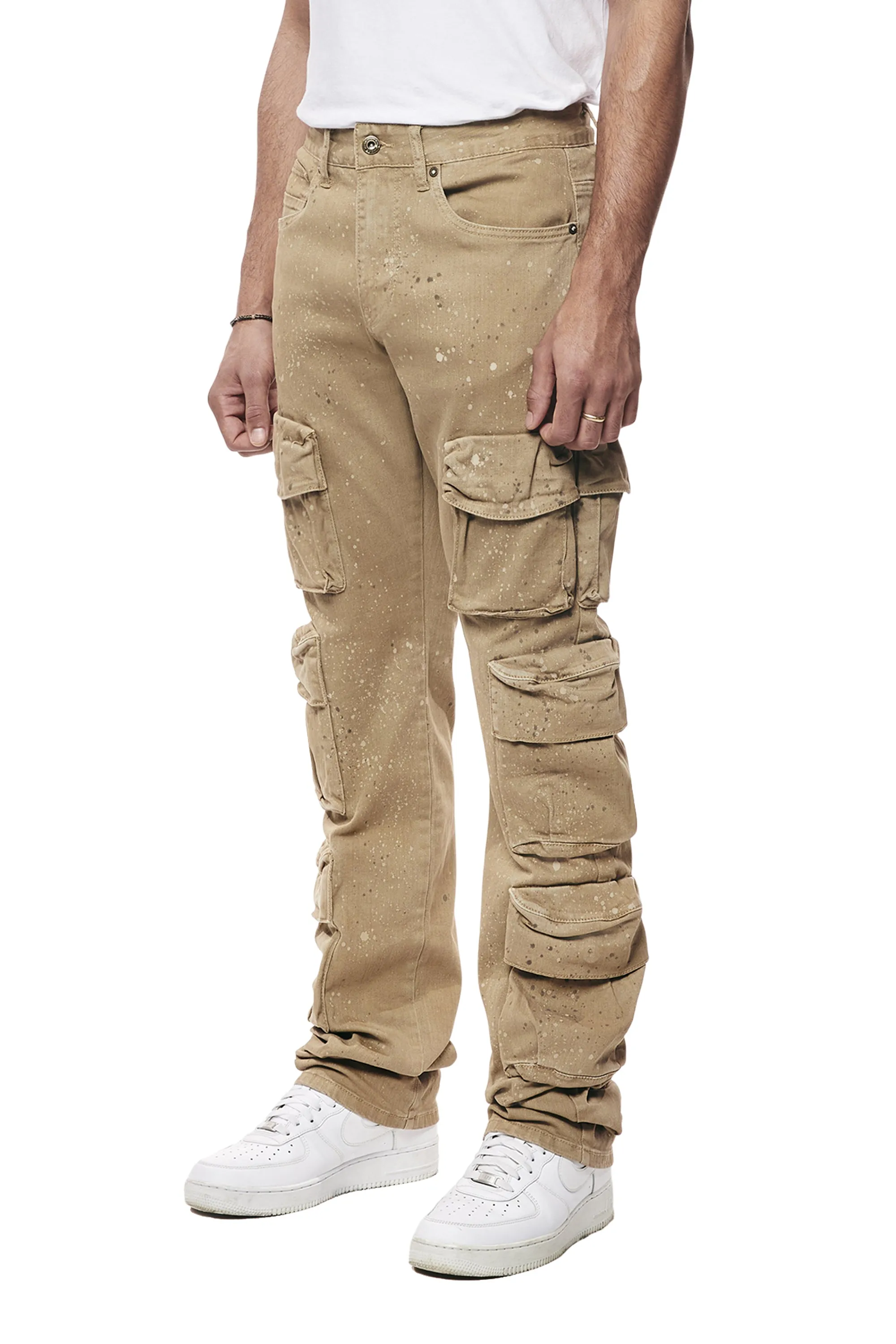 Airbrushed & Heavy Splattered Twill Pants - Cortado