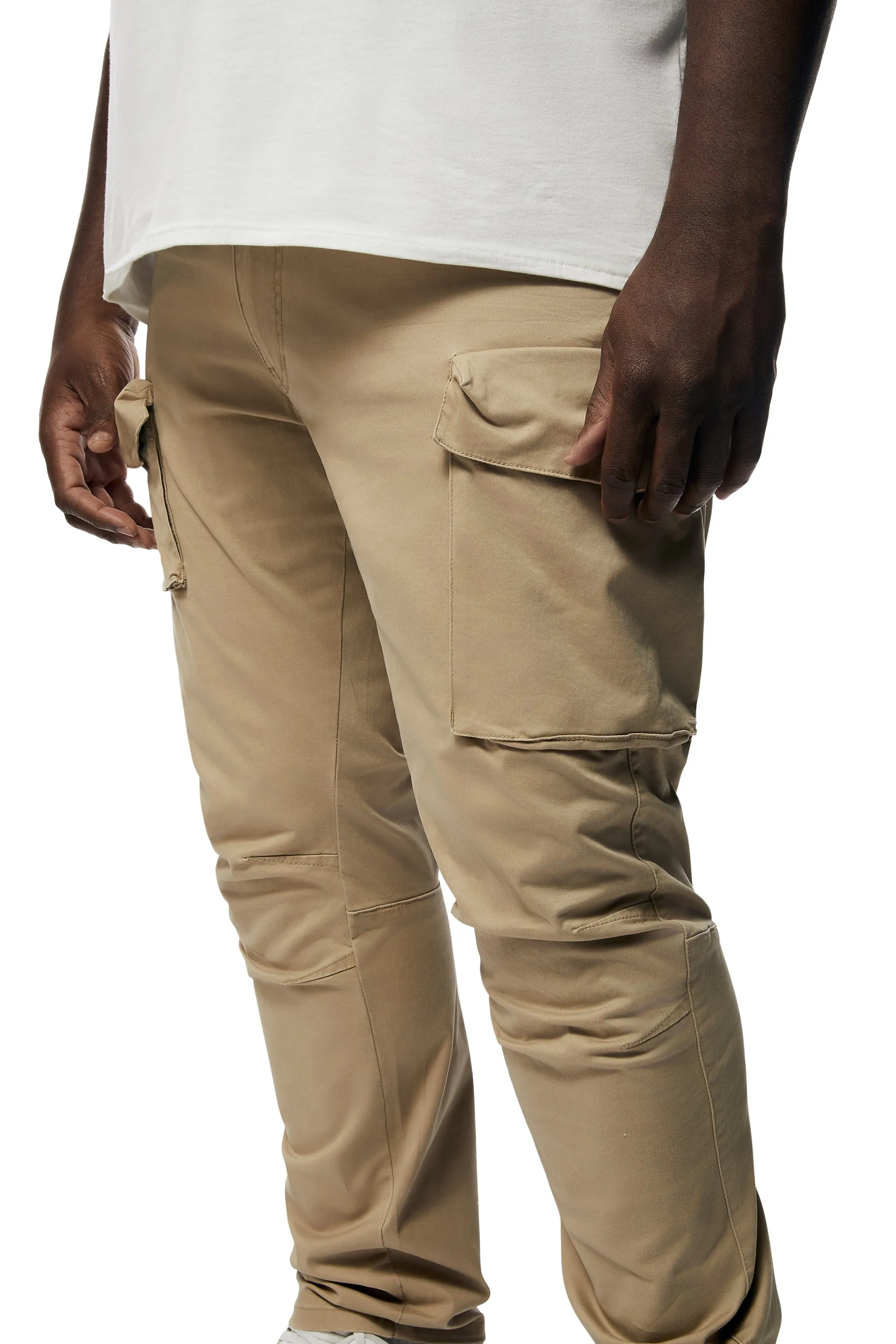 Big and Tall - Utility Twill Pants - Khaki