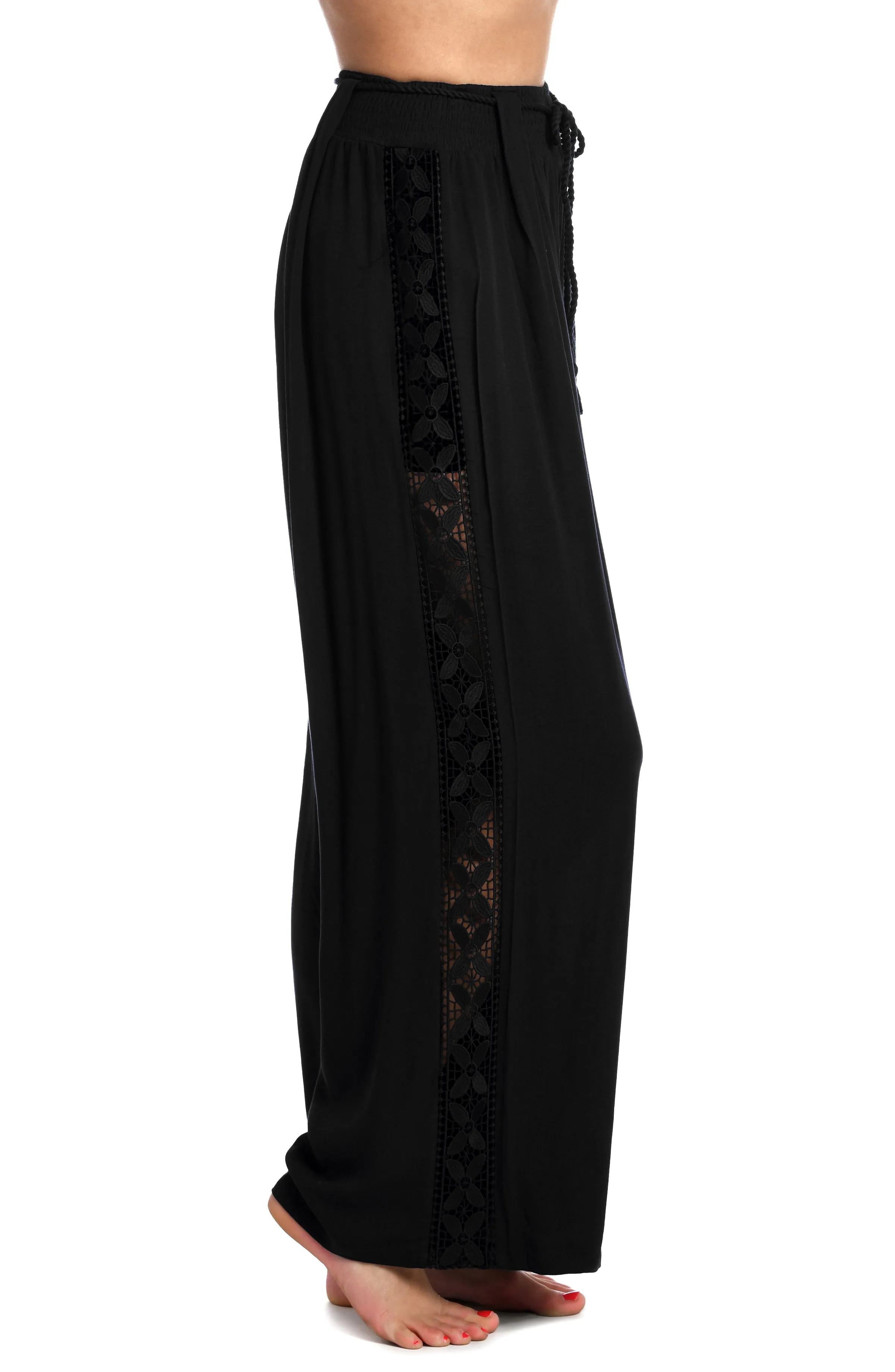 Coastal Covers Palazzo Pant - Black