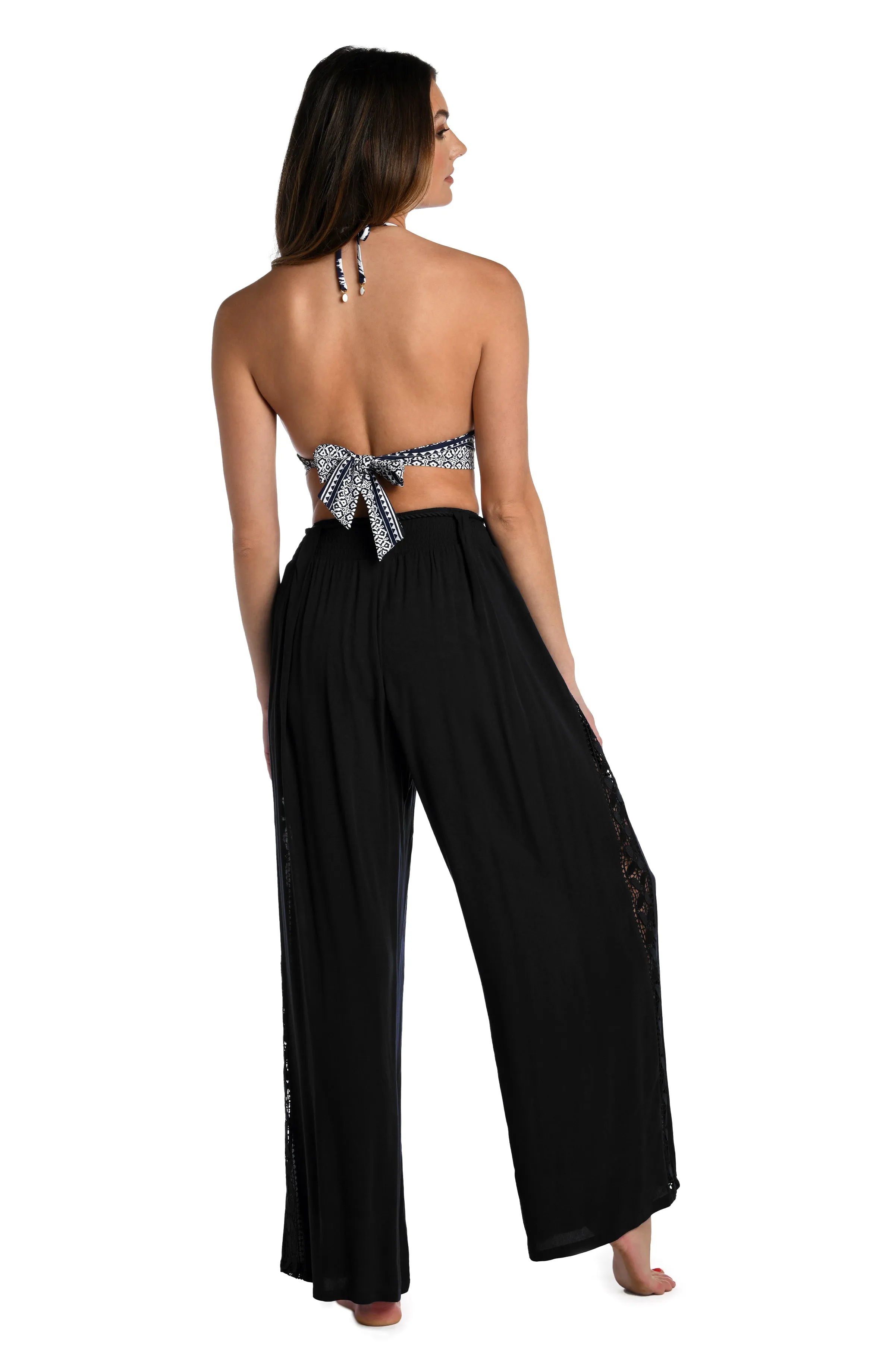 Coastal Covers Palazzo Pant - Black