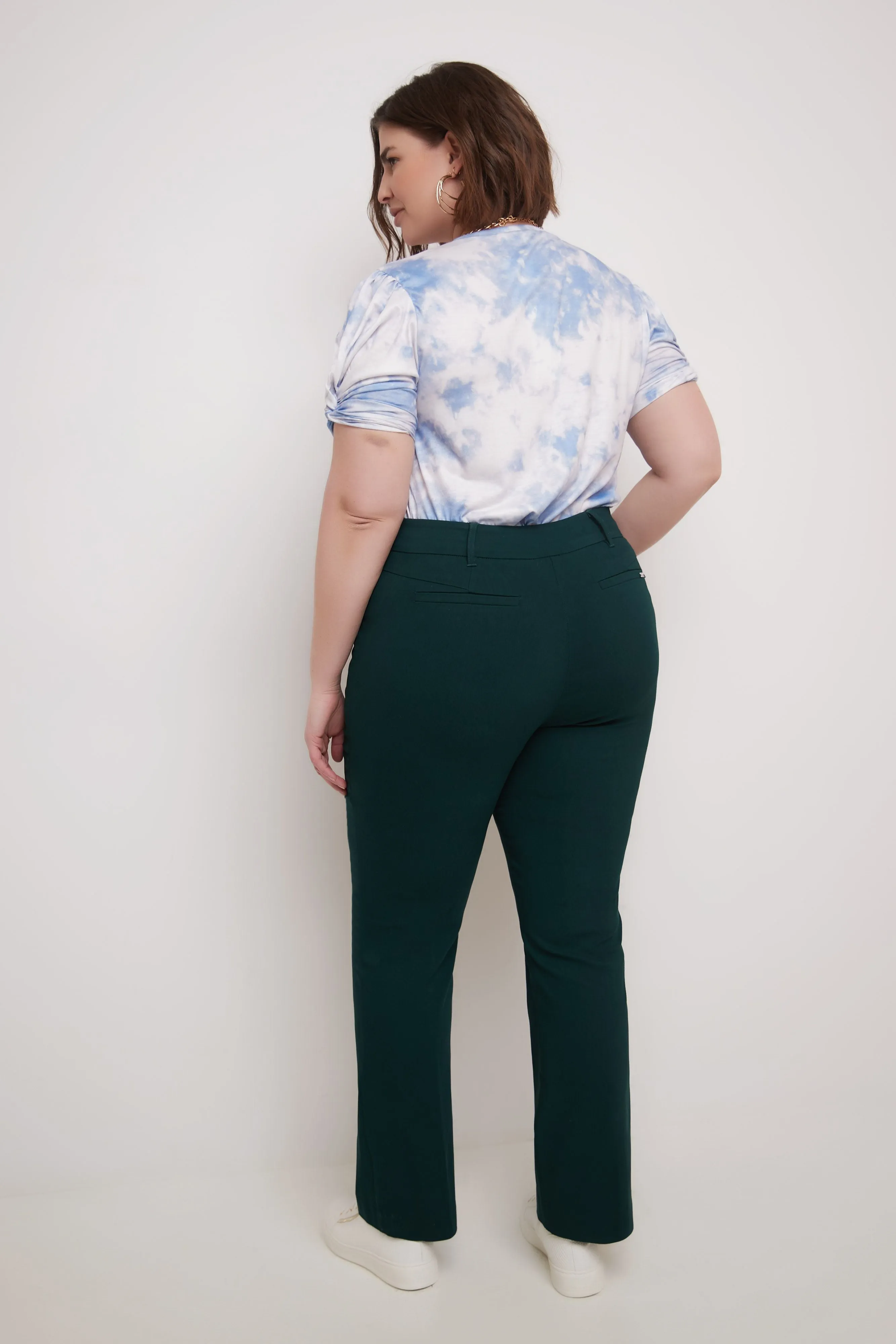 Curvy Pull-on Barely Bootcut Classic Pants