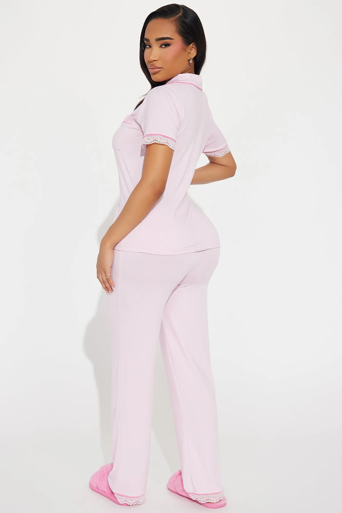 Feeling Pretty PJ Pant Set - Pink