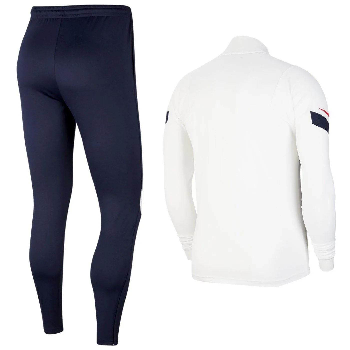 France training presentation Soccer tracksuit 2020/21 white/navy - Nike