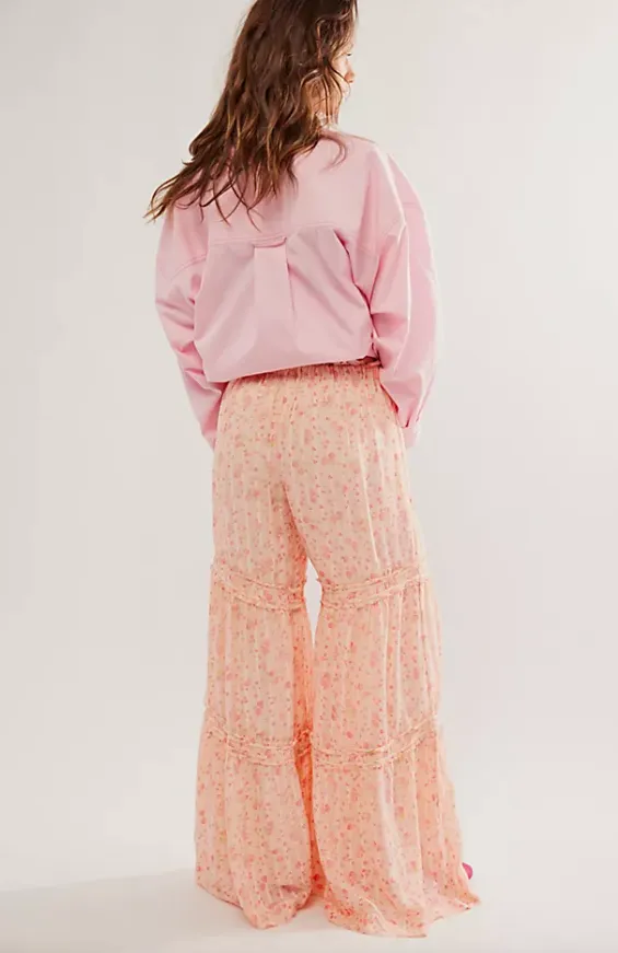 Free People Emmaline Tiered Pull-On Pants