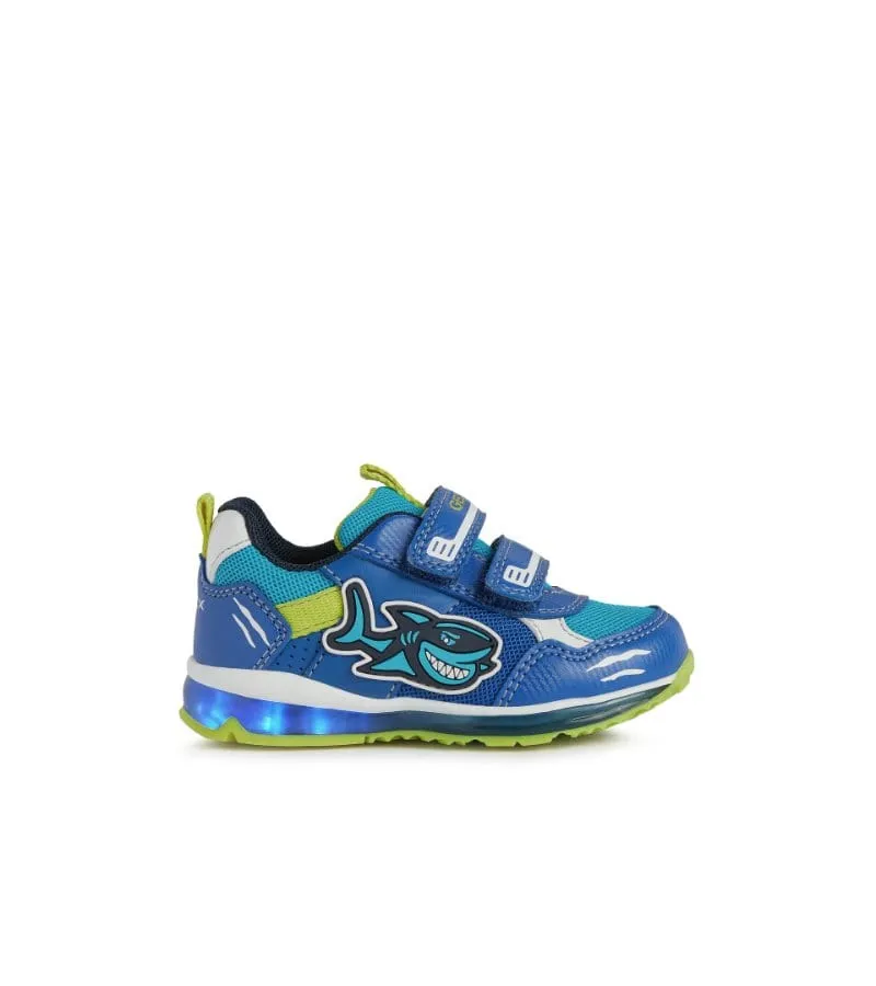 Geox Infant Boys Shark Todo Light Up Runner B2584A