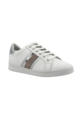 GEOX Jaysen Sneaker Donna White Silver D361BE085NFC0007