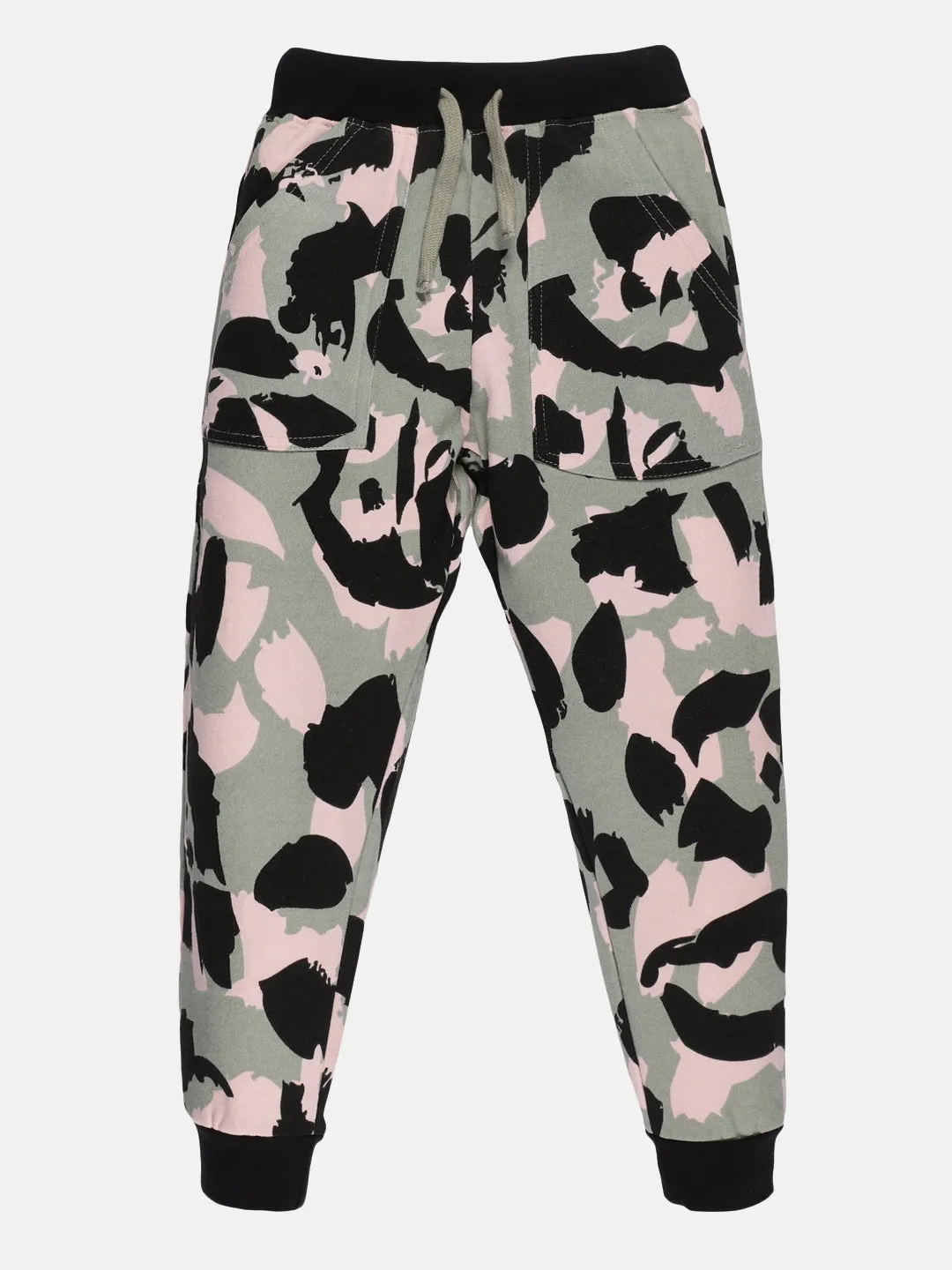 Girls Fleece AOP Track Pant