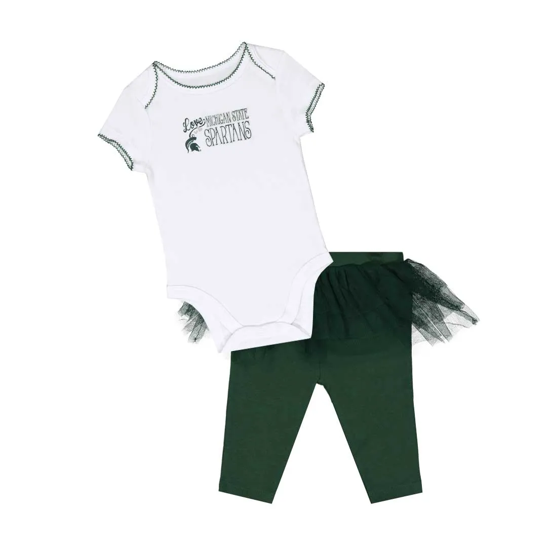 Girls' (Infant) Michigan State Spartans Tutu Legging Set (K41TJG 59)