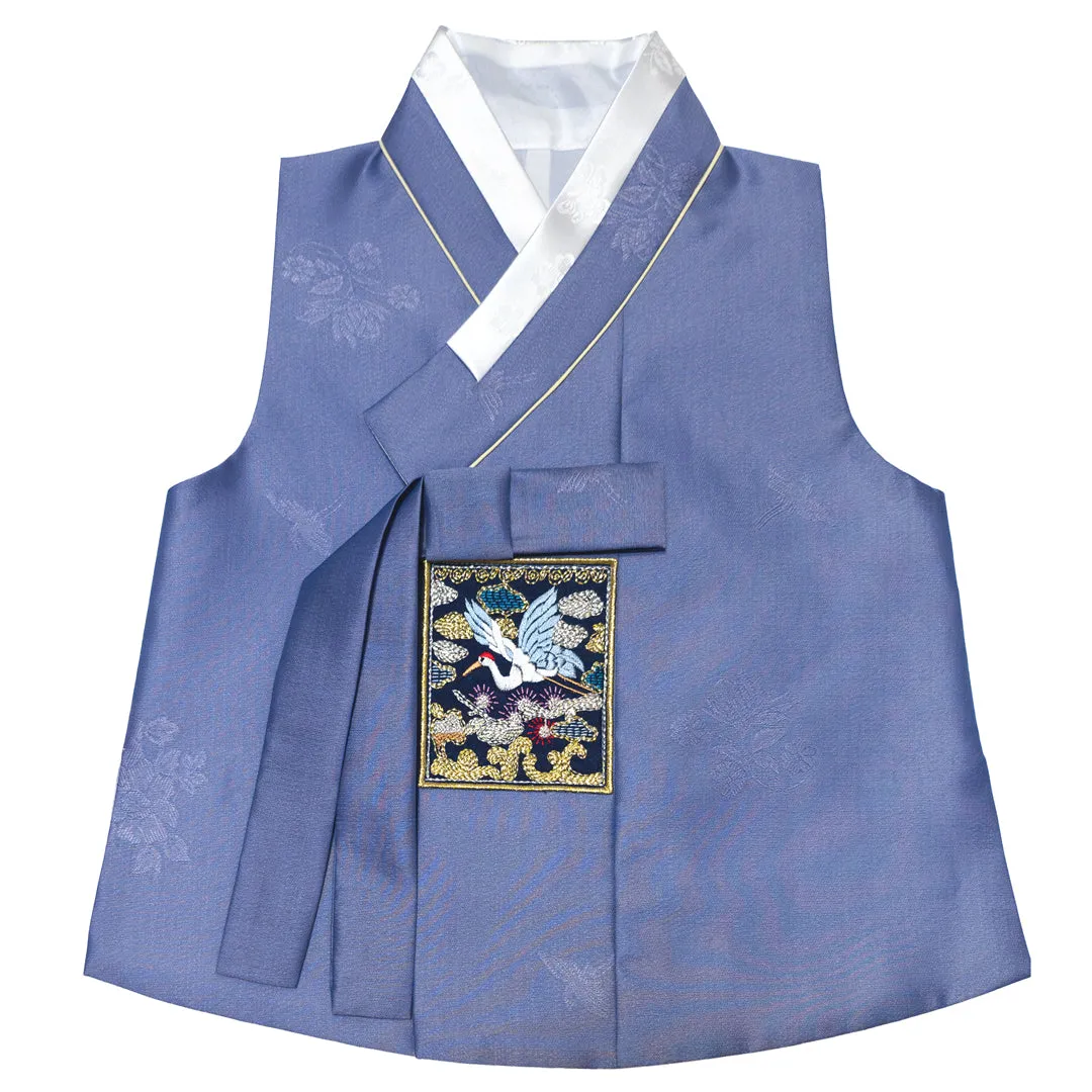 Hanbok Baby Boy 4-piece Set - Noble Man Lavender Blue