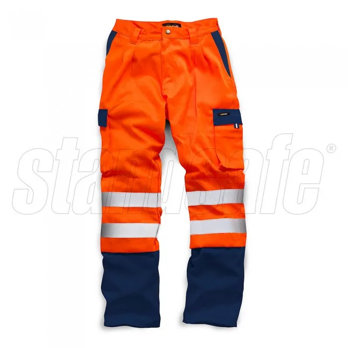 HI VIS 2 TONE POLYCOTTON TROUSER EN ISO 20471