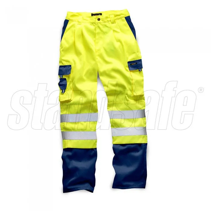 HI VIS 2 TONE POLYCOTTON TROUSER EN ISO 20471