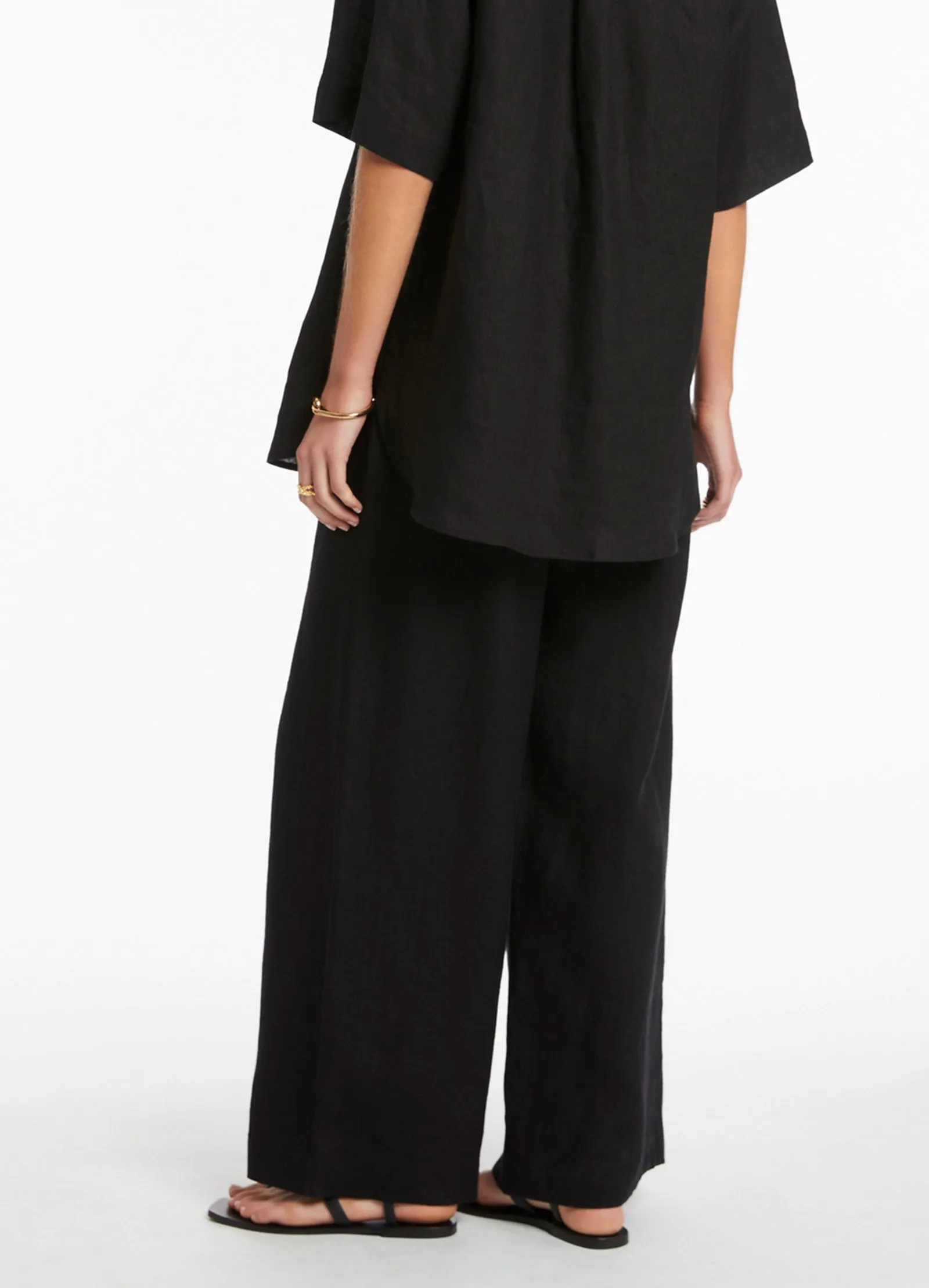 Jetset Wide Leg Pants - Black