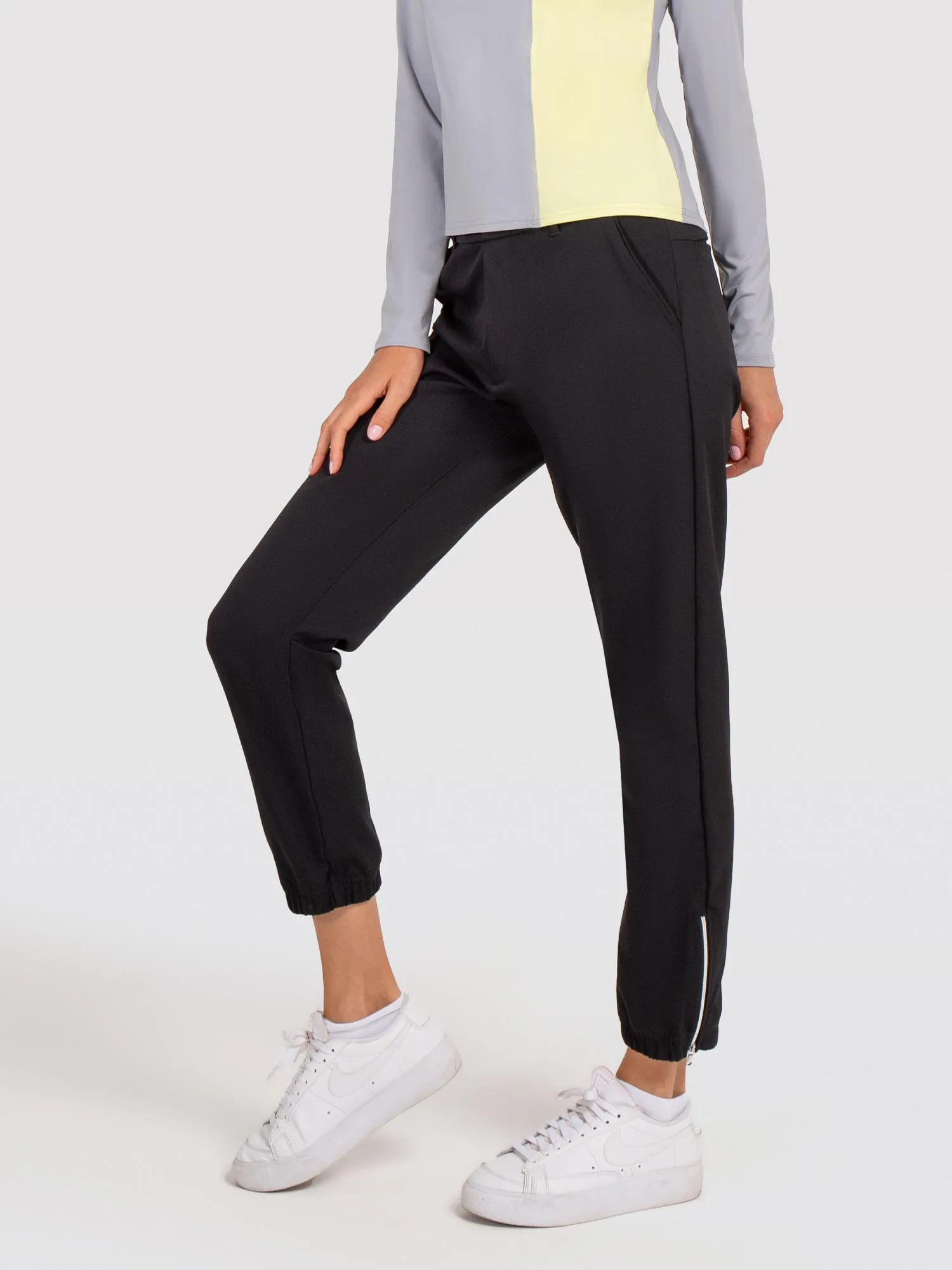 Knit Athletic Pants - Black