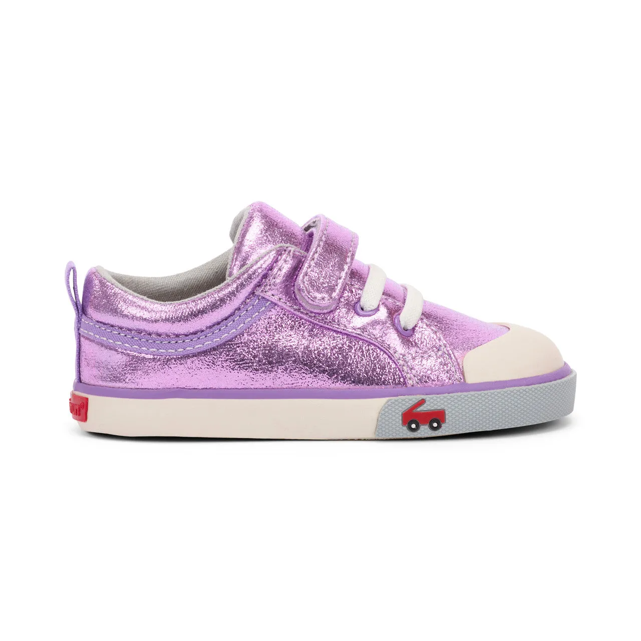 Kristin Kid's Canvas Sneaker - Purple Shimmer