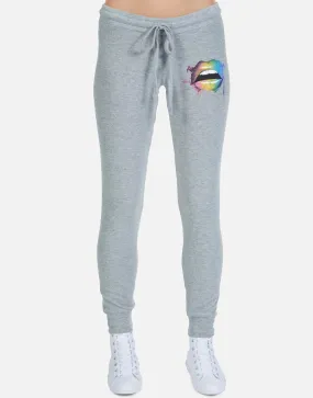 Lauren Moshi Kizzy Rainbow Smudge Lip Sweatpants