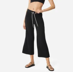 organic thermal wide leg pant