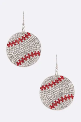 RHINESTONE SPORT EARRINGS