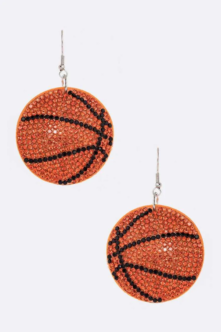 RHINESTONE SPORT EARRINGS