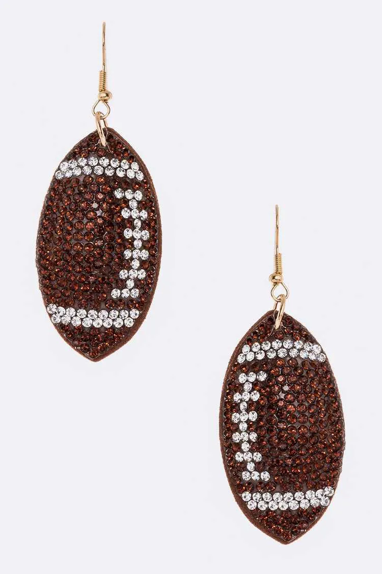 RHINESTONE SPORT EARRINGS