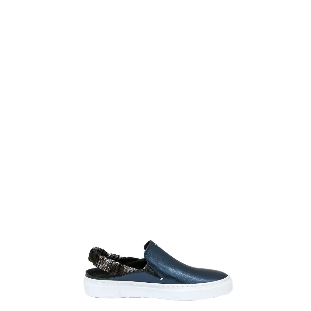 Slip On Chanel Cervo Metal Blue