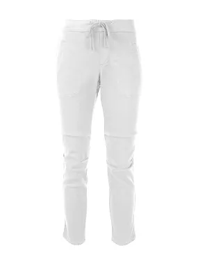 Soft Drape Utility Pant in White