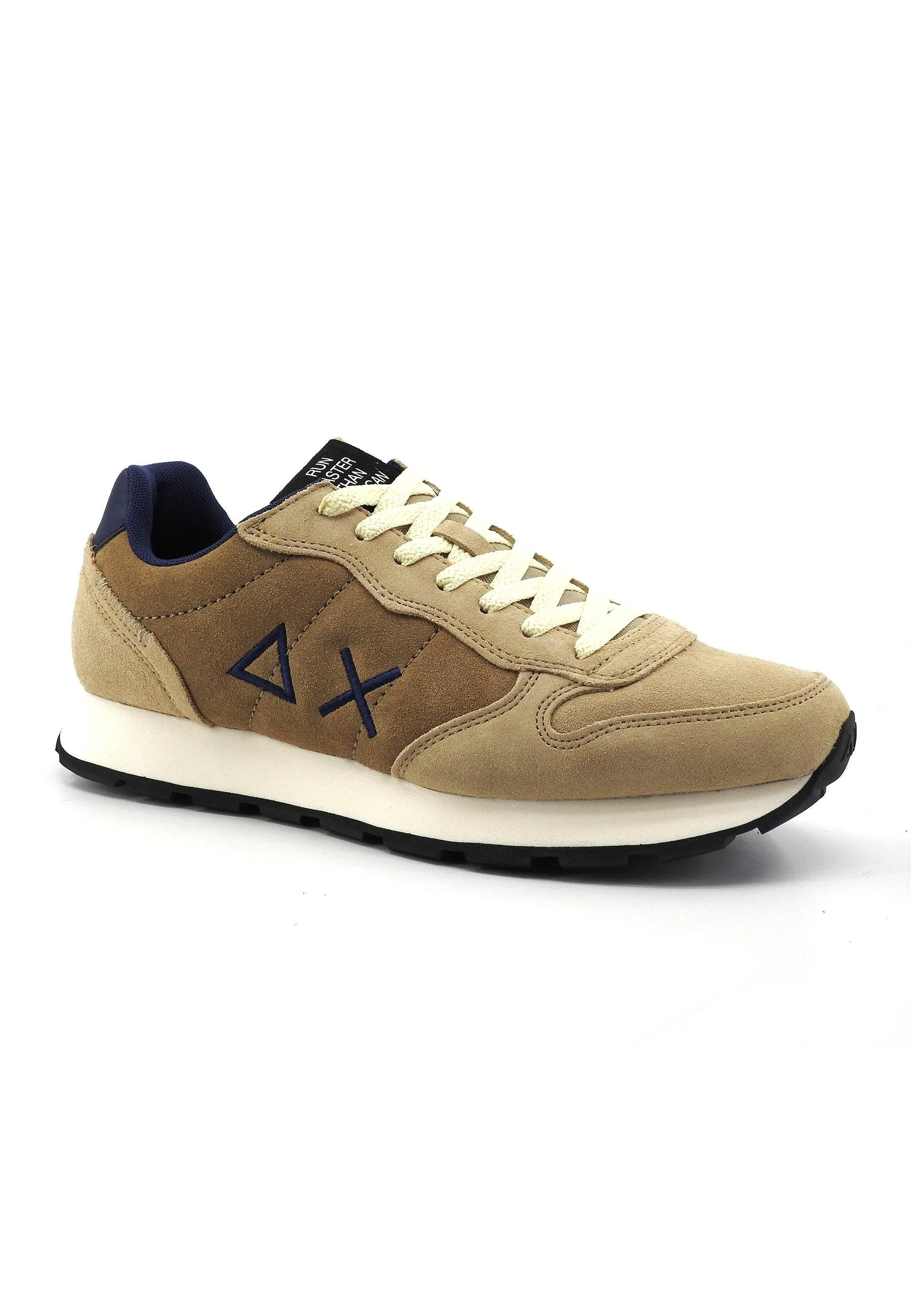 SUN68 Tom Suede Sneaker Uomo Beige Z43106