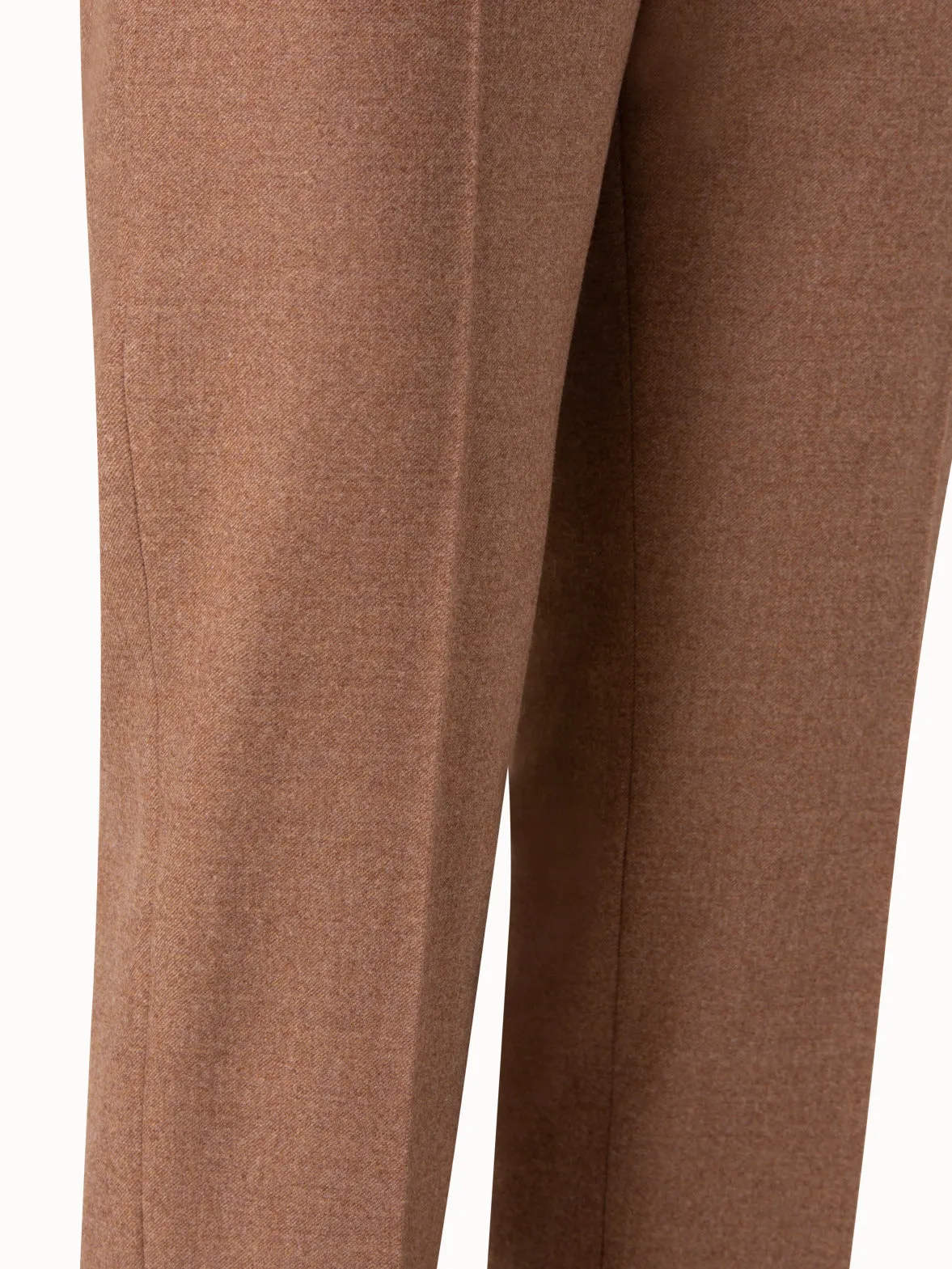 Tapered 7/8 Hose aus Woll-Stretch-Flanell