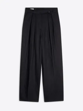 Wide pleated pants